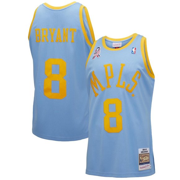 Los Angeles Lakers Kobe Bryant Mitchell & Ness Light Blue Authentic Jersey - Picture 7 of 7